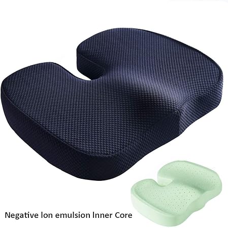 Zcpdp Emulsion Stoel Kussen Orthopedische Stoel Kussen Voor Ischias Aambeien Staartbeen Rug Pijn Verlichting Geschikt Voor Bureaustoel Rolstoel Autostoel Amazon Nl