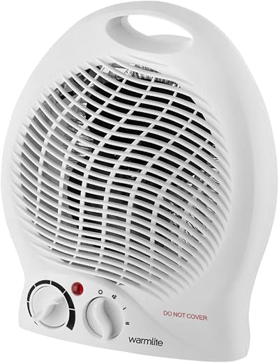 Warmlite Thermo Fan Heater 2000 W WL44002 with 2 Settings Overheat Protection