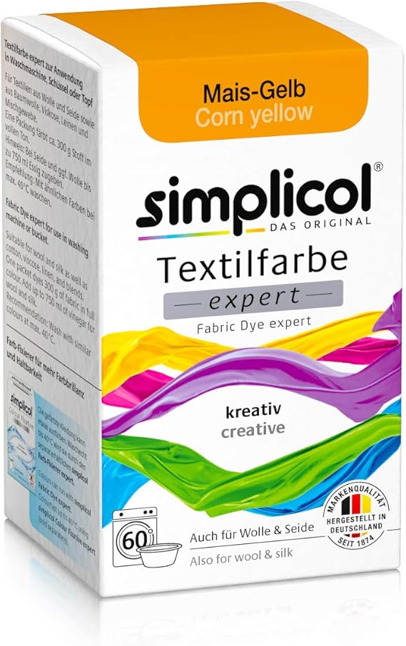 Simplicol expert fabric paint for washing machine or manual colouring