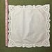 Sweet Heart Wedding Embroidery Lace Handkerchief for Bride & Ladies/White, A004