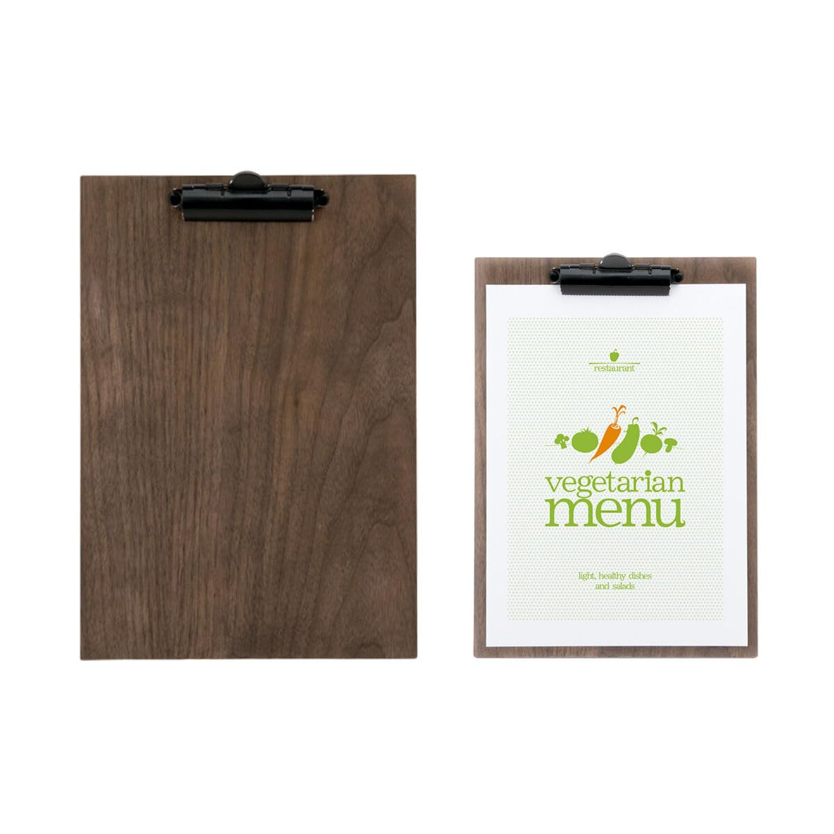 A4 Clipboard Menu Holder Walnut