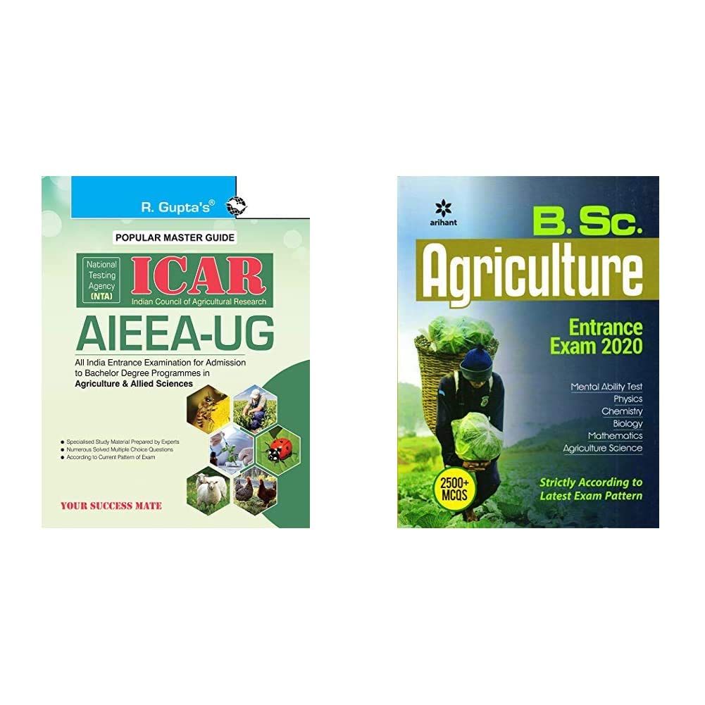 Buy Nta Icar Aieea Ug Entrance Exam Guide B Sc Agriculture Entrance Exam 2020 Set Of 2 Books Book Online At Low Prices In India Nta Icar Aieea Ug Entrance Exam Guide B Sc Agriculture Entrance Exam 2020 Set Of 2
