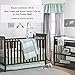 Mint Green and Grey Reversible Baby Crib Bumper - Native American Design