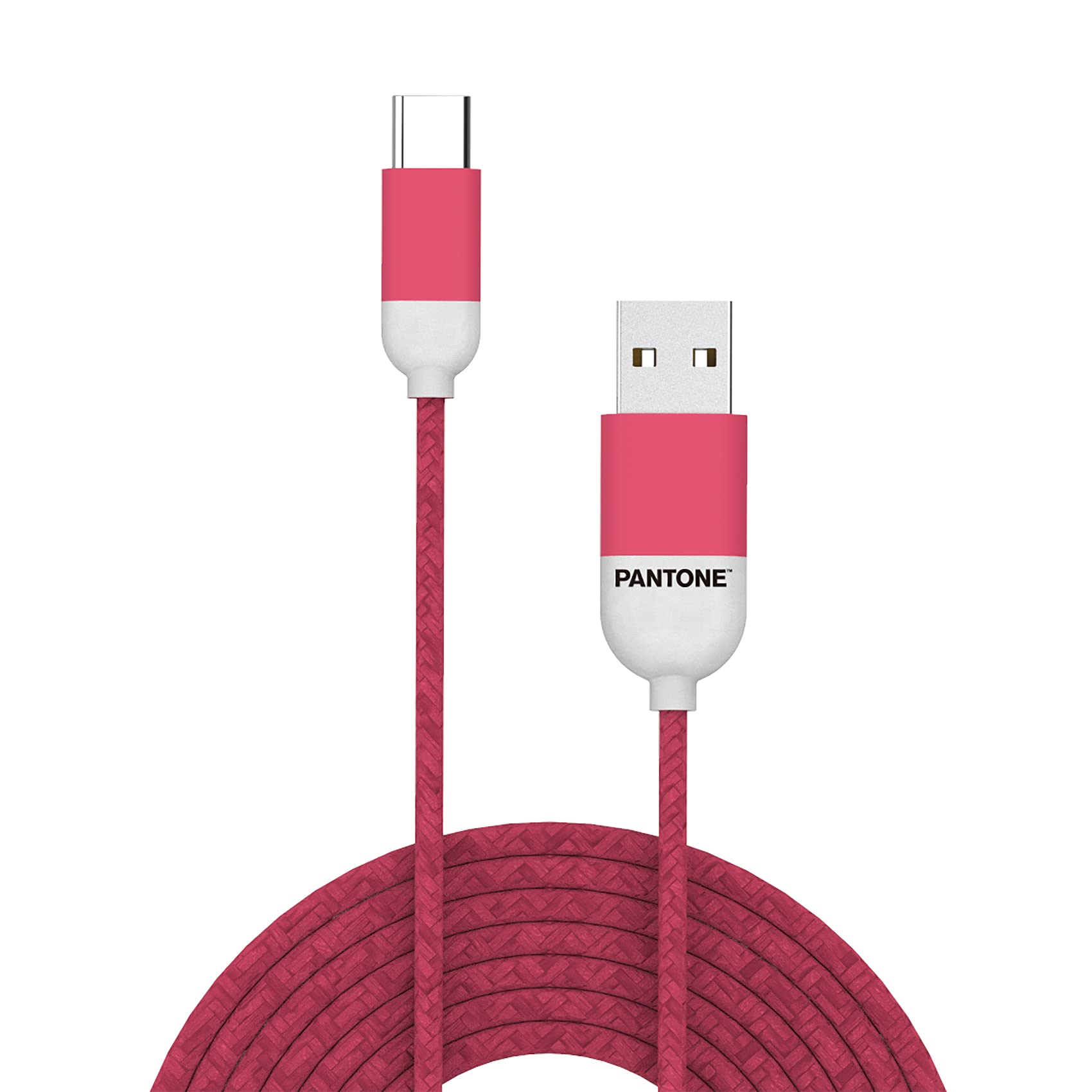 Celly PTTC0015P Pantone Type-C Cable, 2.4A Output, 1m Length, Pink