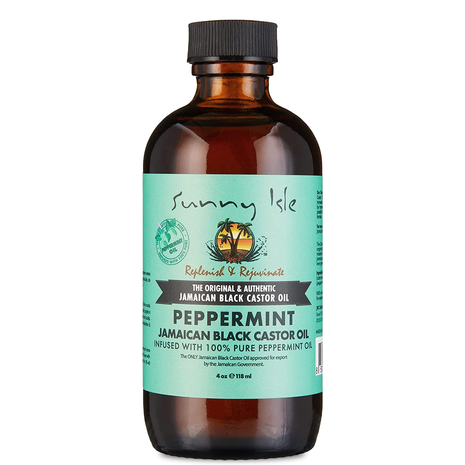 Sunny Isle Jamaican Black Castor Oil with Peppermint 118ml