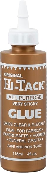 Hi-Tack Original All-Purpose Very Sticky Glue 115ml Clear-Drying Adhesive