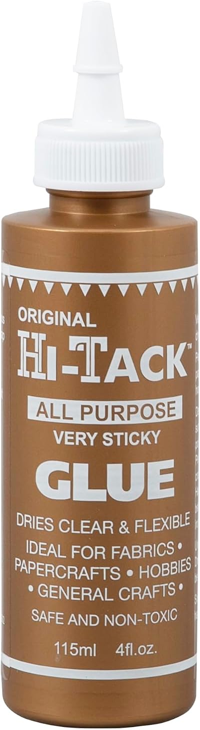 Hi-Tack Original All-Purpose Very Sticky Glue 115ml Clear-Drying Adhesive