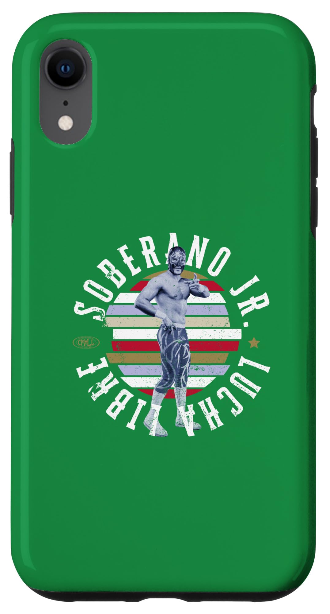 iPhone XR Soberano Jr. Mexican Luchador Ideal for men and women. Case