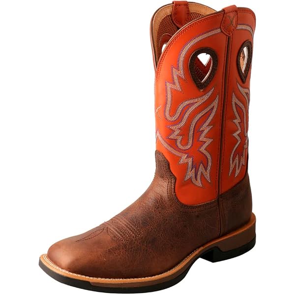 Amazon.com: Roper Mens Cowboy Square Toe Boots 10 D Red  display picture 1