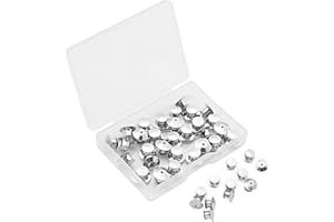SUBANG 30 Pieces Metal Pin Backs Locking Pin Keepers Locking Clasp with Storage Case