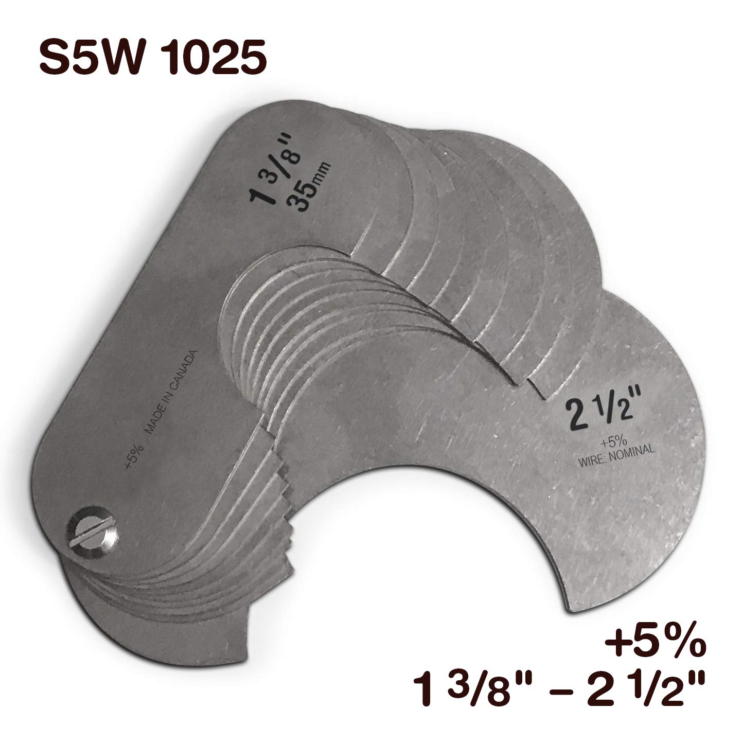 S5W1025 +5 Standard Wire Rope & Sheave Gauge 1 3/8" to 2 1/2" Buy