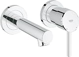 GROHE Concetto 19575001 2-Hole Bathroom Tap 147mm Spout Chrome SilkMove QuickFix view 1