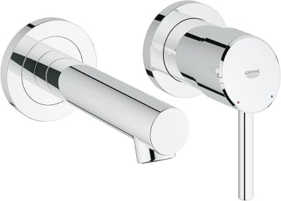 GROHE Concetto 19575001 2-Hole Bathroom Tap 147mm Spout Chrome SilkMove QuickFix