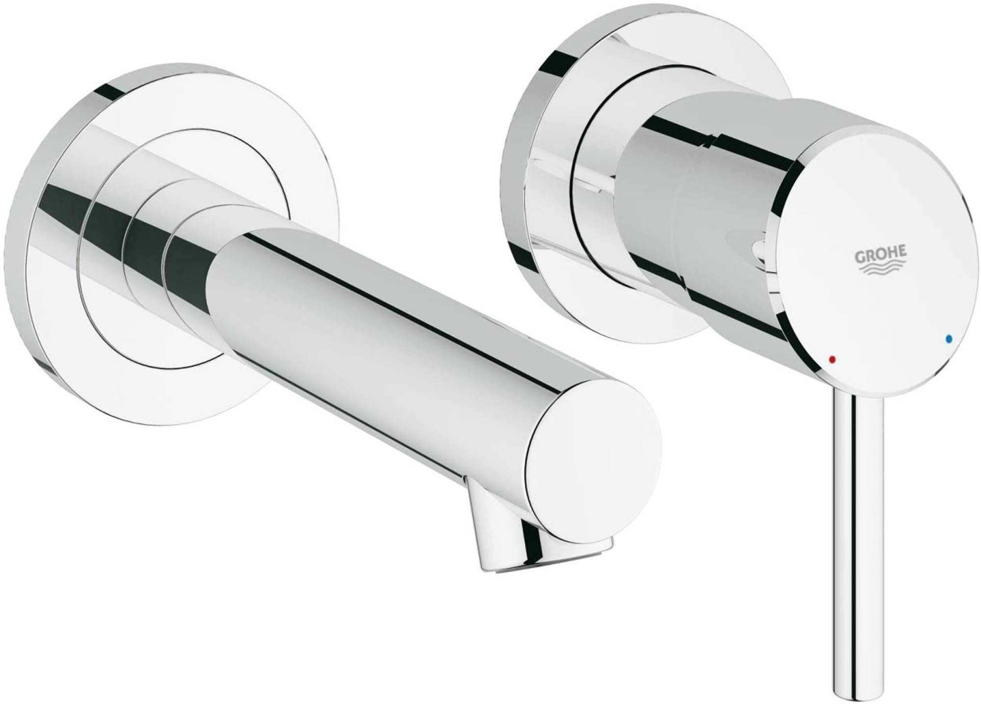 GROHE 19575001 Concetto 2-Hole Bathroom Tap with 147 mm Spout Length