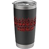 Stranger Things Flaming Text Logo Stainless Steel Insulated Tumbler
