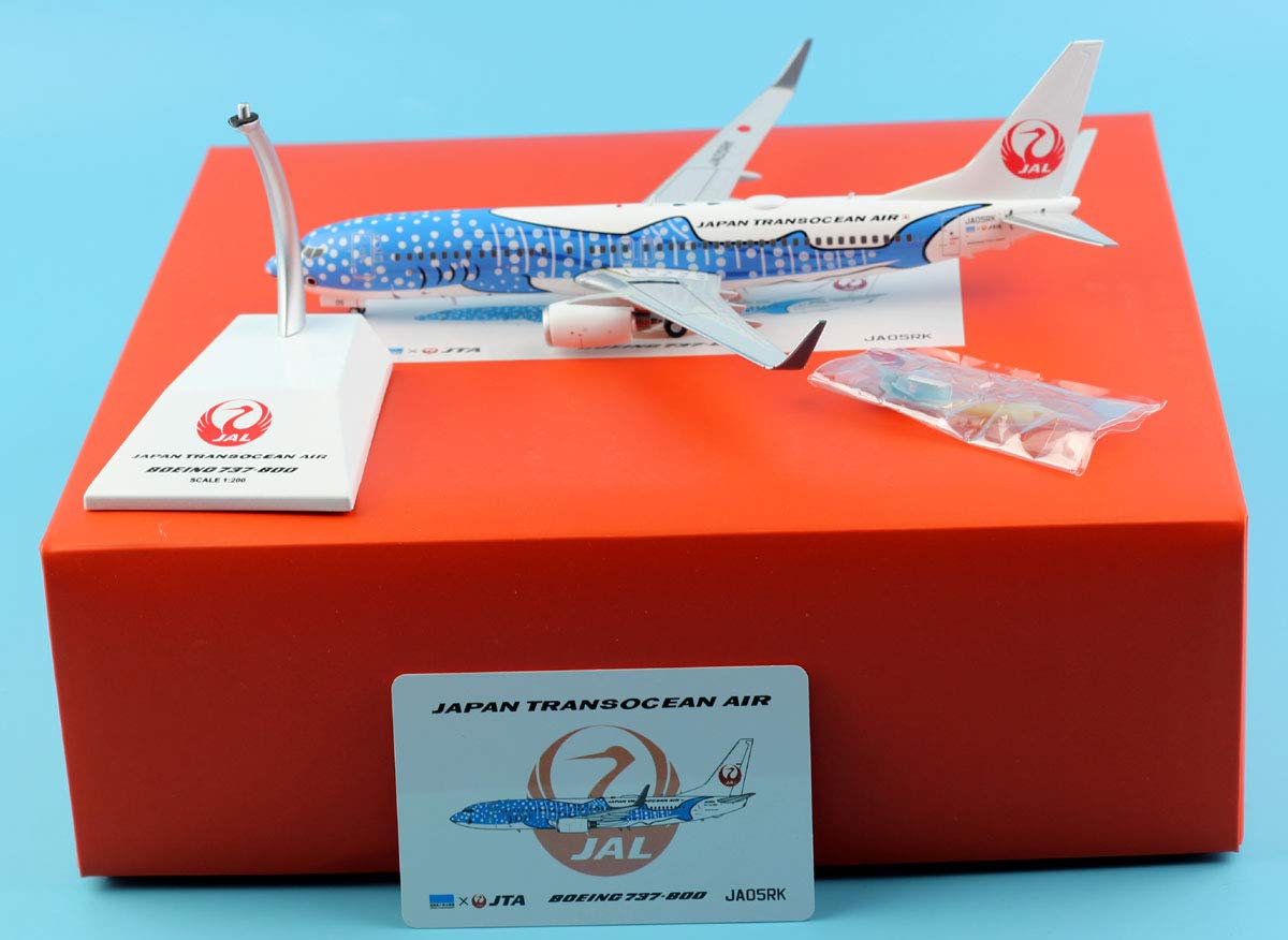JC Wings 1:200 EW2738002 Boeing B737-8 JAL Japan TransOcean Airline Plane Reg#JA05RK Diecast Aircraf