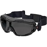 Ergodyne Skullerz Arkyn Protective Dust Safety Goggle, Non-Vented, Anti Fog, Scratch Resistant​, Adjustable Elastic Strap
