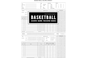 Basketball Score Book: Scoring Game Record Level Keeper Card has room for many details of a game, including a roster and play