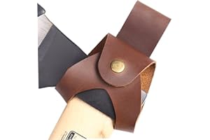 Vintage Leather Hammer Holder, Heavy-Duty Tool Belt Axe, Practical Hammer Hatchet Carrier for Carpenter, Woodworking, Constru