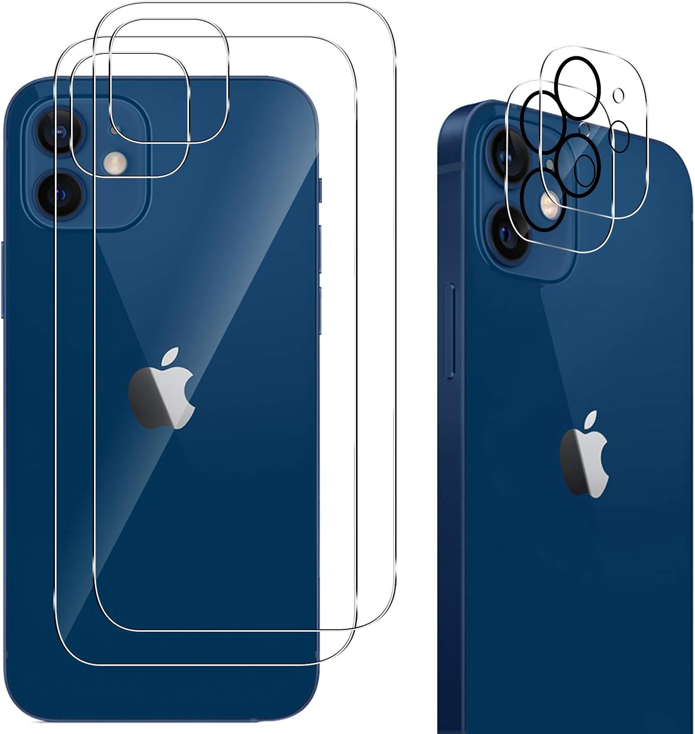 QULLOO Rückseite Panzerglas für iPhone 12 + Kamera Amazon.de Elektronik