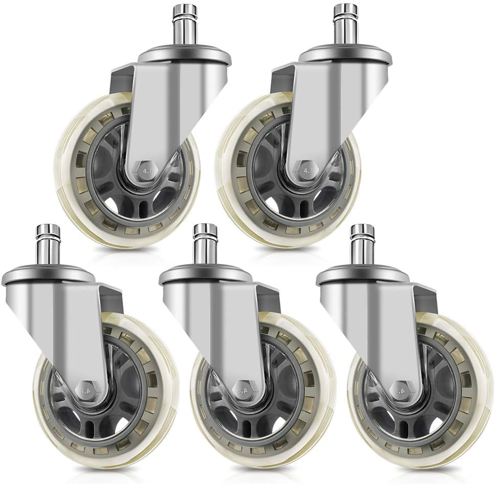 Professional Casters, Office Chair Wheels, Salon Chair Casters or Other Chair Casters. (Applicable to 98% of Chairs Using Casters). : Office Products