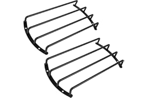 Hihaha 2pcs 10 Inch Black Metal Car Bar Grille Subwoofer Speaker Grill Cover Guard Replacement Durable Material