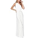 Women Transformer Infinity Evening Dress Multi-Way Wrap Convertible Halter Maxi Floor Long Dress High Elasticity