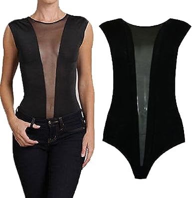 ladies black bodysuit