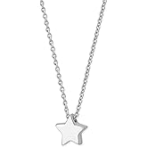 Boma Jewelry Sterling Silver Star Necklace, 18 Inches