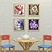 Aneco 4 Pack 5D Full Drill DIY Diamond Painting Kit Flowers Rhinestone Painting Embroidery for Art Craft DIY Home Decoration