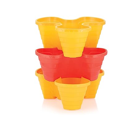 Designer Stackable Home & Office Gardening Planter of Durable Quality (3 Colour)