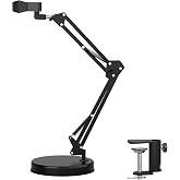 Ninyoon Max 21inch Height Universal Stand, Height 0-21in Adjustable Digital USB Microscope Stand for Max Diameter 6cm USB Digital Wireless WiFi Microscope Camera Come with Table Clamp