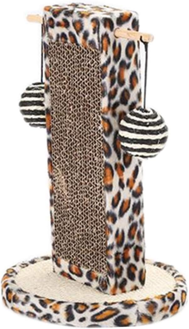 leopard print cat scratching post