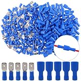 Hilitchi 100pcs 16-14 Gauge Fully Insulated Male Female Spade Quick Splice Wire Terminals Wire Crimp Connectors Set