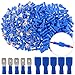 Hilitchi 100pcs 16-14 Gauge Fully Insulated Male Female Spade Quick Splice Wire Terminals Wire Crimp Connectors Set
