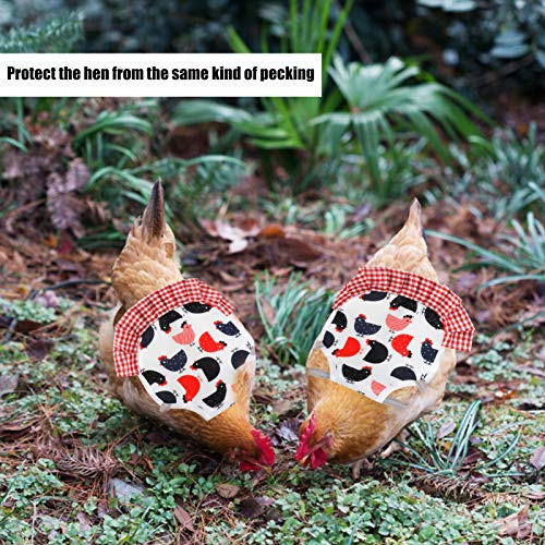 Yivibe Thermotuch Leicht anzuziehen Hen Schürze, Verschleißfester Hühnersattel, 2er Pack für Hühnergeflügel(Type B) – Bild 3