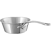 Mauviel M'Cook 5-Ply Polished Stainless Steel Chef Pan With Cast Stainless Steel Handle, 1.9-qt, Made In France