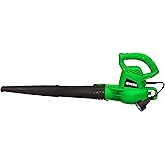 GUEDE Electric Leaf Blower, Corded 7 Amp, 155MPH Air Speed, Lightweight & Handheld for Lawn Care, Patio Cleaning, Leaves & Snow Blowing