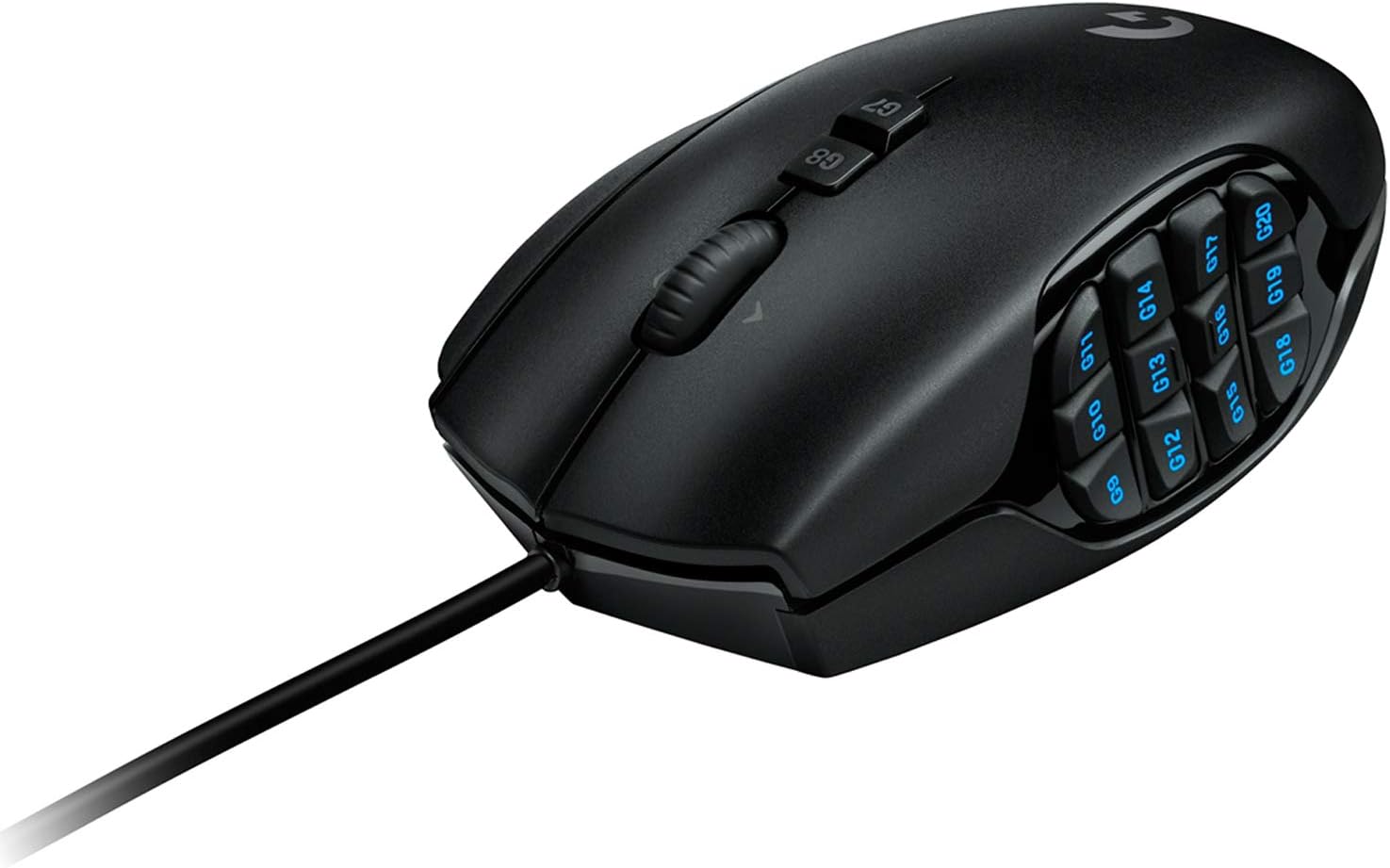Logitech G600 MMO Gaming Mouse, RGB Backlit, 20 Programmable Buttons: Computers & Accessories