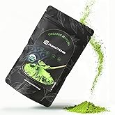 Maestri House Premium Matcha Green Tea Powder, First Harvest Culinary Grade, 100% Pure Unsweetened Organic, Rich Flavor for Tea, Lattes, Baking & Desserts, Non-GMO, Vegan (3.53oz/100g)
