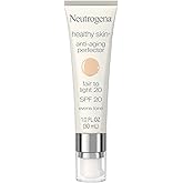 Neutrogena Retinol Treatment and Tinted Facial Moisturizer, Healthy Skin Anti-Aging Perfector with Broad Spectrum SPF 20 Sunscreen with Titanium Dioxide, 20 Fair to Light, 1 fl. oz