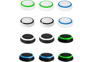 PEUTIER 4pcs Thumb Grips, Full Protection Anti-Slip Anti-Scratch Anti-Fingerprint Protective Cover Thumb Joystick Cap Compatible with PS5 PS4 Xbox Series X/S Xbox One Switch Pro Controller