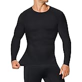 TAILONG Long Sleeve Compression Shirts for Men - Athletic Base Layer Workout Shirt Crew Neck Undershirt