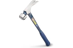 Estwing E3-25SM Builder Series Framing Hammer, Milled Face, Larger Face, 25-Ounce, 18-Inch, Vinyl Shock Reduction Grip