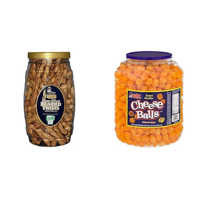 Buy Utz Honey Wheat Braided Pretzel Twists 26 oz Barrel Sweet Honey