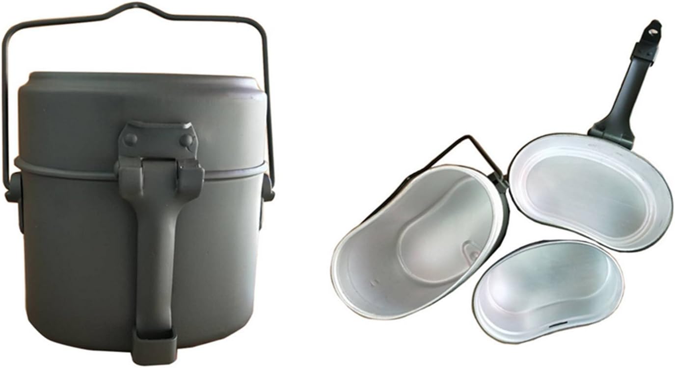 Jiangren ハンゴウ兵式 ランチボックス アルミ 弁当箱 飯ごう ハンドル付ハンゴウ アウトドア q用 炊飯器 Jiangren 弁当箱 通販 Amazon