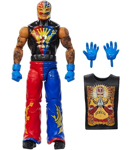 WWE MATTEL Rey Mysterio Action Figure Series 124 Action Figure Posable 6 in Collectible for Ages 6 Years Old and Up