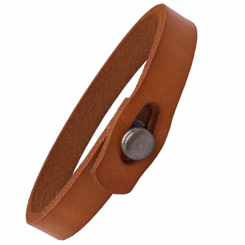 CJMILADOMens Genuine Leather Bracelet - Handmade Adjustable Leather Cuff Bracelet punk Style leather wrap Wristband for Men