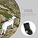 Petacc Dog Boots Water Resistant Dog Shoes for Large Dogs and Black Labrador 4 Pcs in Size 8 Black