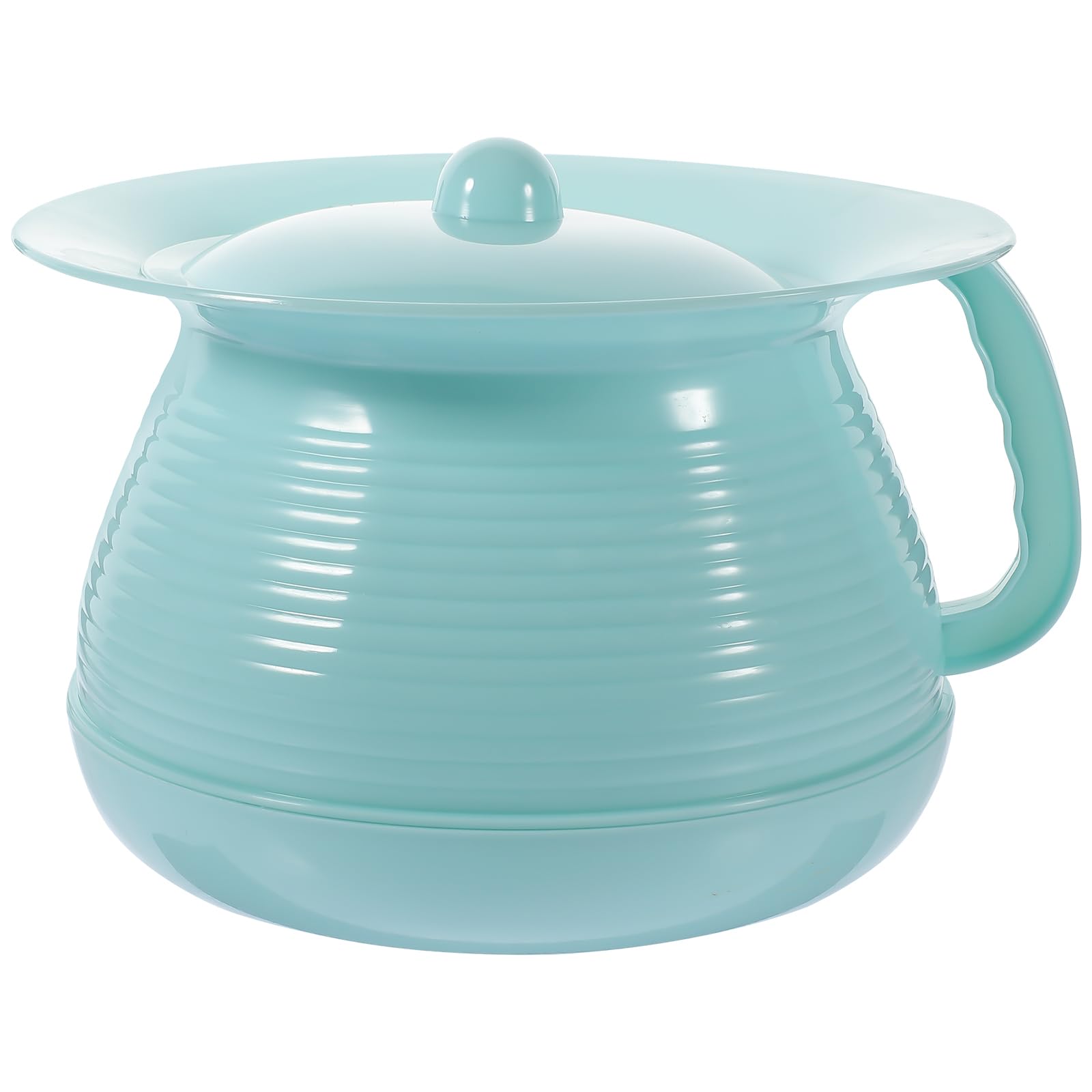 FRCOLOR Children S Chamber Pot with Lid Plastic Urinal Portable Toilet for Home and Hospital Use Compact 8.3In X 8.3In X 5.5In Bathroom Aid for Kids and Adults